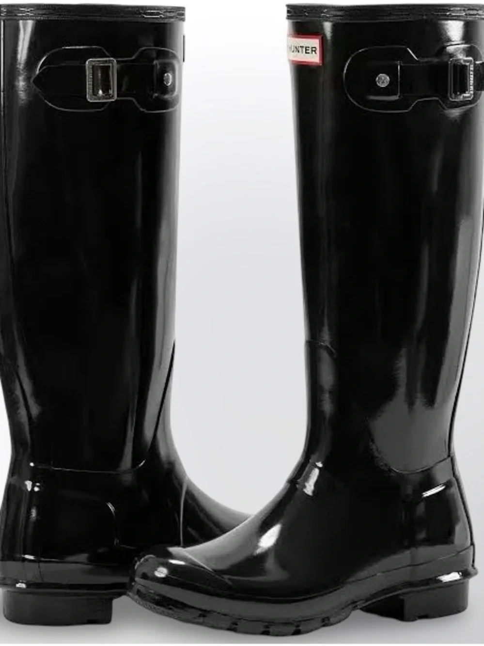 Hunter Original Tall Gloss Rain Boots Black Women’s 5/US 5F Waterproof Knee High